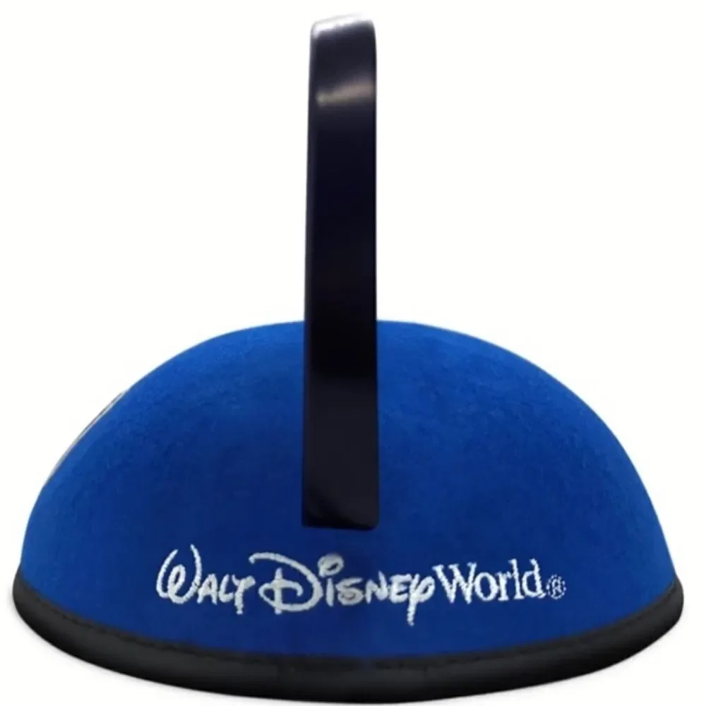 Disney World My First Visit Blue Felt With Black Plastic Ear Hat Teen Adult Osfm